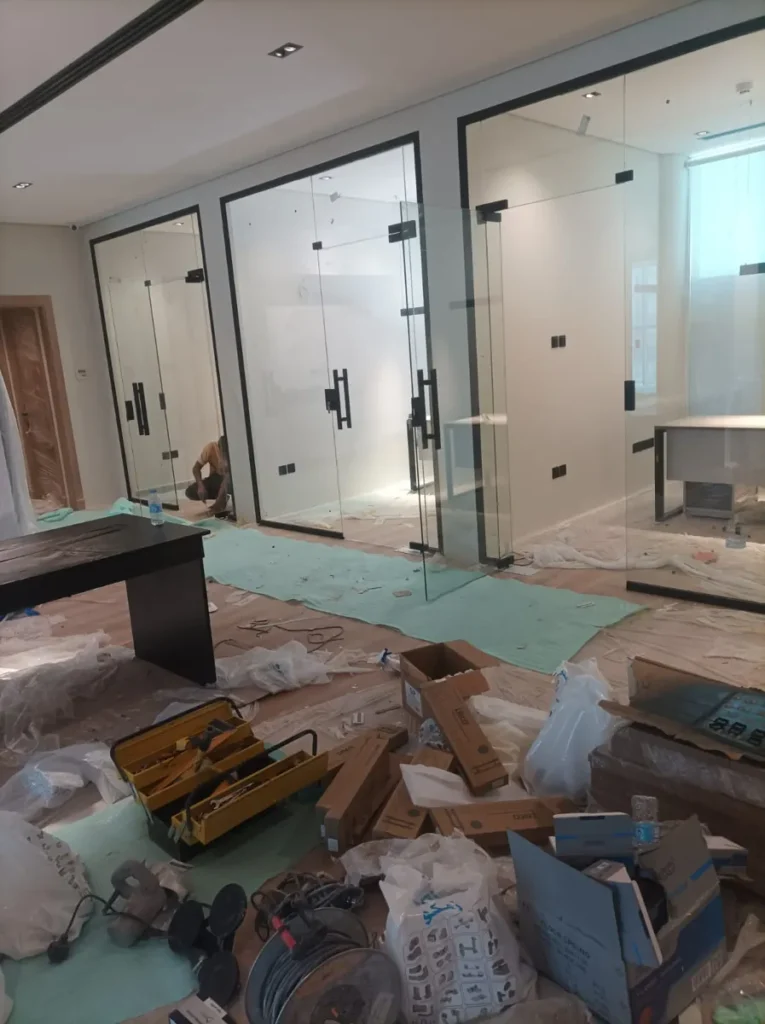 باب زجاج سيكوريت بالرياض - عمل رقم 5 من زويا الرياض